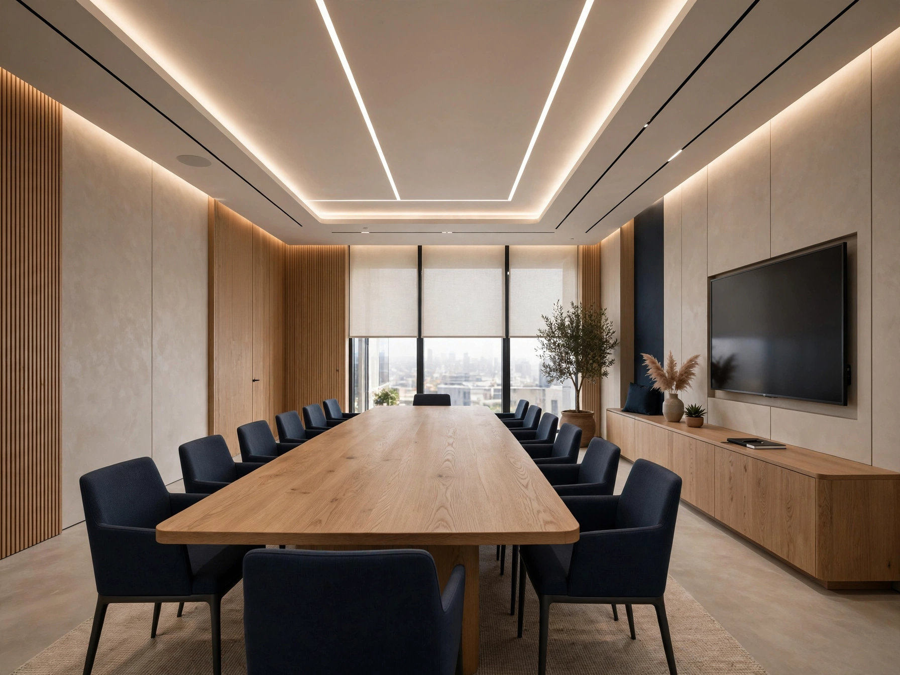 luxury boardroom wide